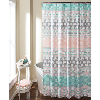 Elephant Stripe 72" x 72" Shower Curtain