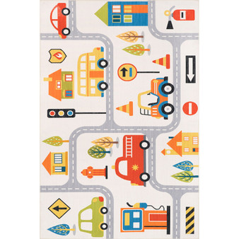 Revel Carmina City Streets Washable Kids 3' x 5' Area Rug