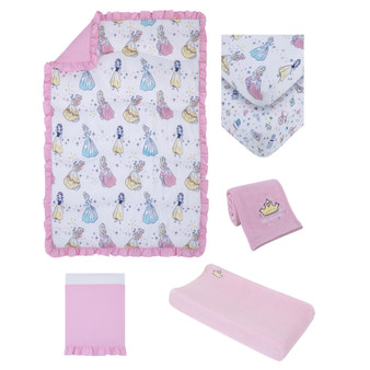 Little Princess 6 Piece Crib Bedding Set