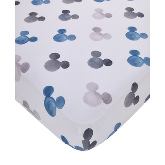 Mickey Mouse Watercolor Crib Sheet