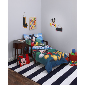 Mickey Mouse 4-Piece Toddler Bedding Set