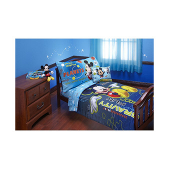Mickey Mouse Zero Gravity 4 Piece Toddler Bed Set