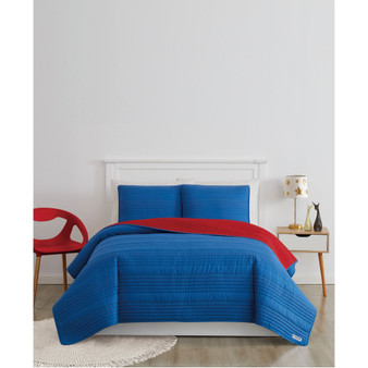 Reversible Pick Stitch 2 Piece Quilt Set, Twin