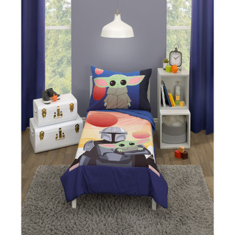 The Mandalorian 4 Piece Toddler Bed Set
