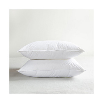 2 Pack Firm White Duck Feather & Down Bed Pillow - Standard