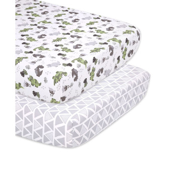 Dino Crib Sheets, Pack of 2