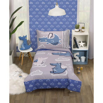 Dragon Adventure 4 Piece Toddler Bed Set