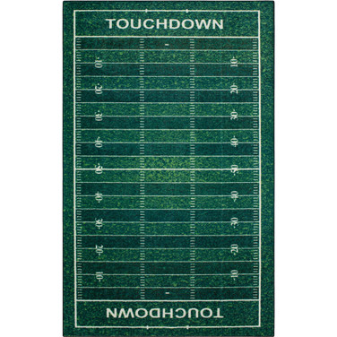 Prismatic Football Yards Kids Rug 8' x 10' Area Rug
