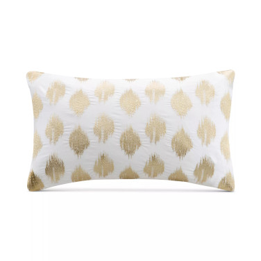 INK+IVY Nadia Dot-Embroidered Decorative Pillow, 12" x  18"