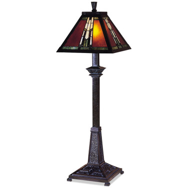 Amber Monarch Buffet Table Lamp