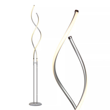 Embrace LED Spiral 2-in-1 Adjustable Floor & End Table Lamp Combo