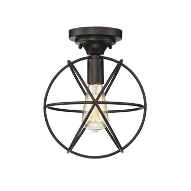 1-Light Ceiling Light In Oil Rubbed Bronze