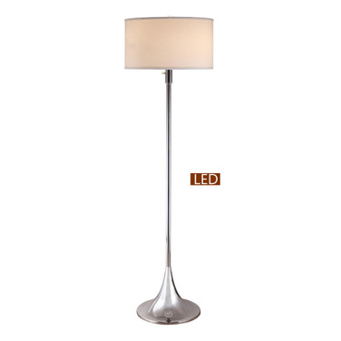 Florenza 63" Dual Light LED Floor Lamp with Dimmer