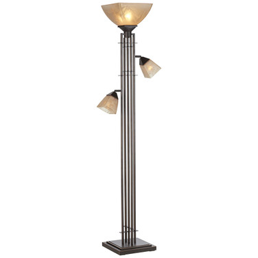 Pacific Coast Tree Torchiere in Bronze