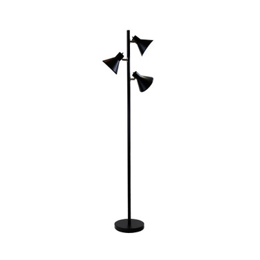 Dorm 3 Light Floor Lamp with 3 Adjustable Reading Room Lights by Lightaccents