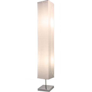 Honors Color Changing RGB Floor Lamp Paper And Chrome Standing Lamp with Remote