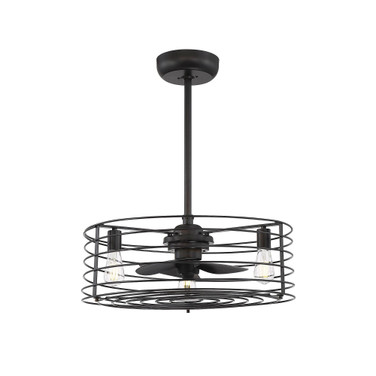 3-Light Ceiling Fan In English Bronze