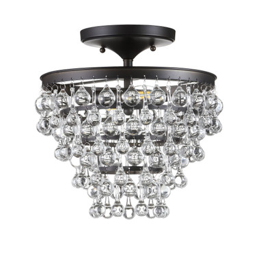 Toronto Metal or Crystal Led Flush Mount