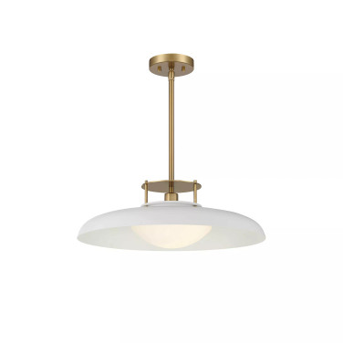 Gavin 1-Light Pendant in White