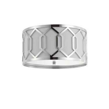 Hex 3-Light Metal Led Flush Mount