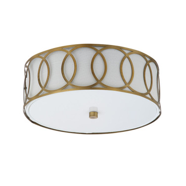 Aria 2-Light Metal Led Flush Mount