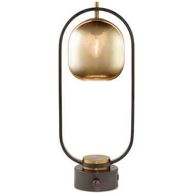 Glass Dome Table Lamp