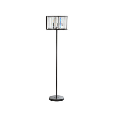 Bevin Metal/Crystal LED Floor Lamp