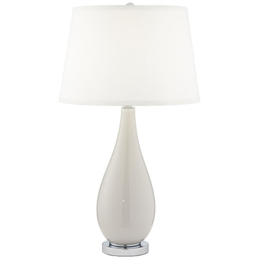 Grey Glass Table Lamp