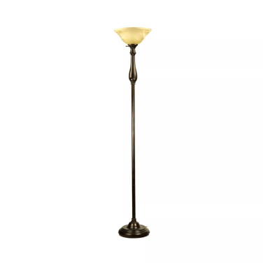 Royal Floor Lamp Metal Standing Lamp With Alabaster Glass Shade