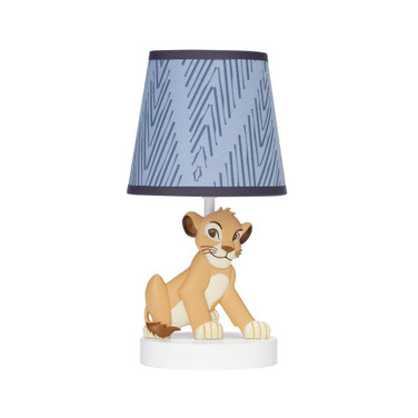 Disney Baby Lion King Adventure Blue Lamp with Shade & Bulb - Simba