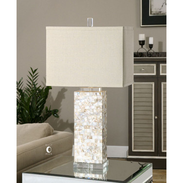 Aden Capiz Shell Lamp