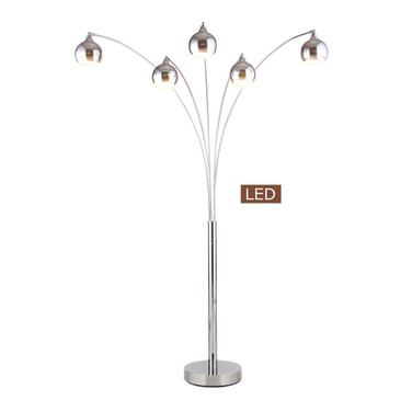 Amore 86" LED Arched Floor Lamp with Dimmer, 5000 Lumens