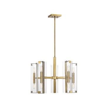 Winfield 10-Light Chandelier in Warm Brass