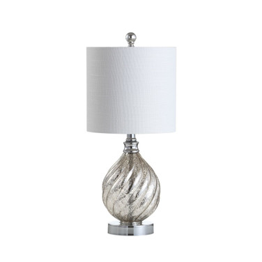 Lawrence 20.5" Glass/Metal LED Table Lamp