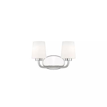 Capra 2-Light Bathroom Vanity Light (15" W x 9"H)