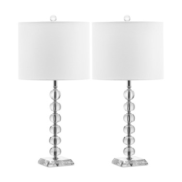Set of 2 Victoria Crystal Ball Lamps