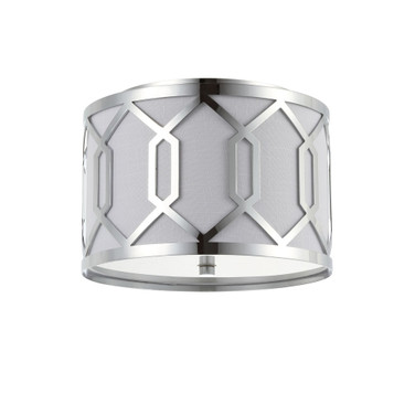 Hex 2-Light Metal Led Flush Mount
