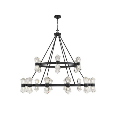Dryden 36-Light Chandelier in Matte Black
