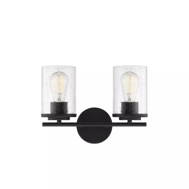 Marshall 2-Light Bathroom Vanity Light (14" W x 10"H)