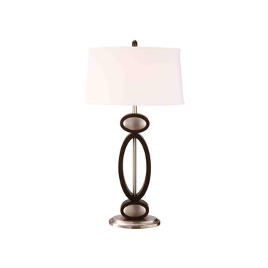 Infinity Contemporary 33.5" Dark Walnut Modern Table Lamp