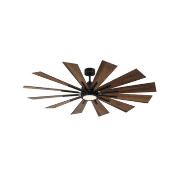 Farmhouse 60" Ceiling Fan , DC Motor and LED Light, Damp Rated (60" W x 62"H)