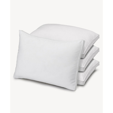 Gussetted Medium Plush Down Alternative Pillow, Standard - Set of 4