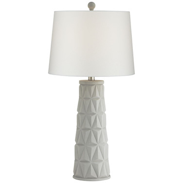 Pacific Coast Geo Pattern Cement Table Lamp