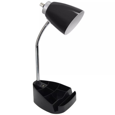 Limelight's Gooseneck Organizer Desk Lamp with iPad Tablet Stand Book Holder and USB port