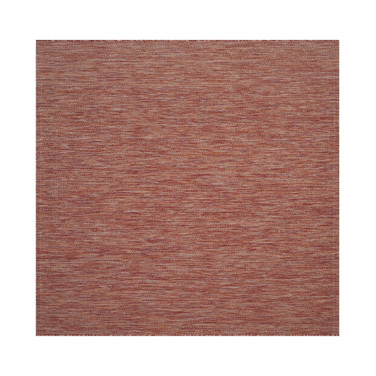 Courtyard Red 6'7" x 6'7" Sisal Weave Square Outdoor Area Rug