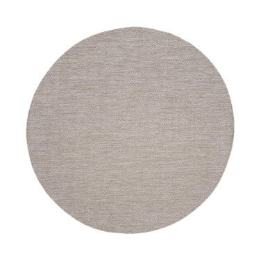 Courtyard Beige 6'7" x 6'7" Sisal Weave Round Outdoor Area Rug