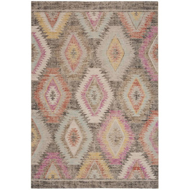 Montage Gray and Multi 2'3" x 8' Runner Outdoor Area Rug