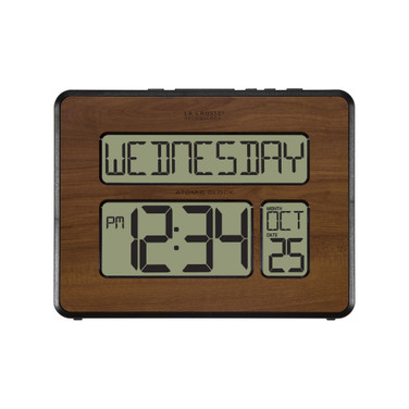 Atomic Full Calendar Digital Clock with Extra Large Digits