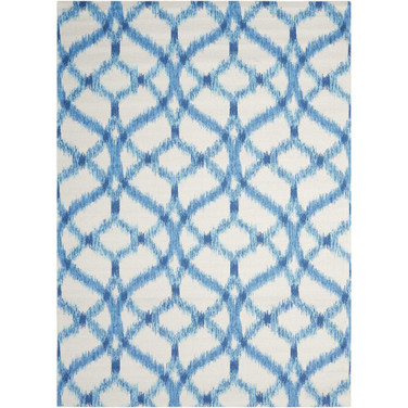 Shady Brights SHA05 Ocean 5'3" x 5'3" Square Outdoor Area Rug