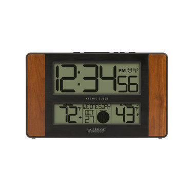 Atomic Digital Clock with Temperature and Moon Phase